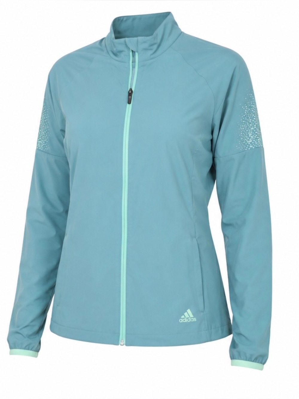 ADIDAS Climalite Teal Full Zip Lightweight Running Jacket size M